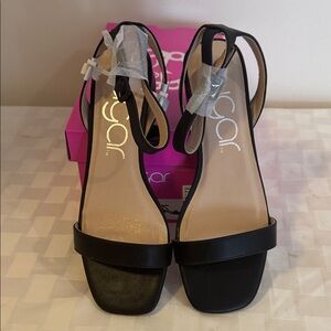 Brand new ladies ankle strap, low heel sandal